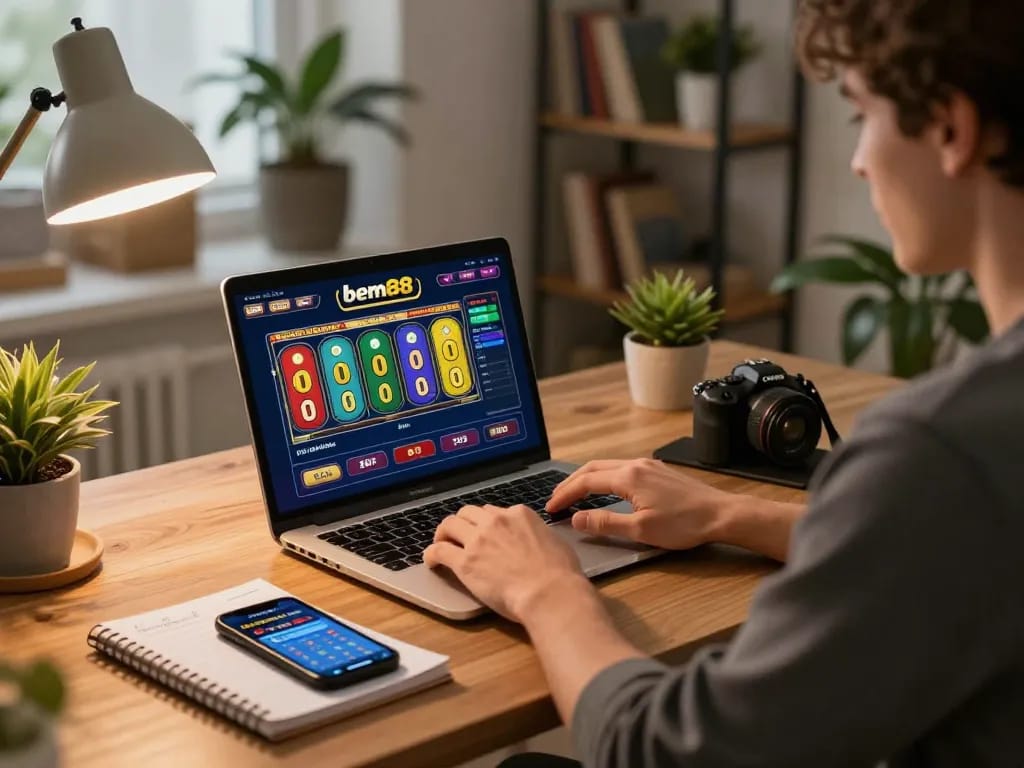 Play exciting bem88 online slots from home, featuring colorful reels and engaging gameplay.