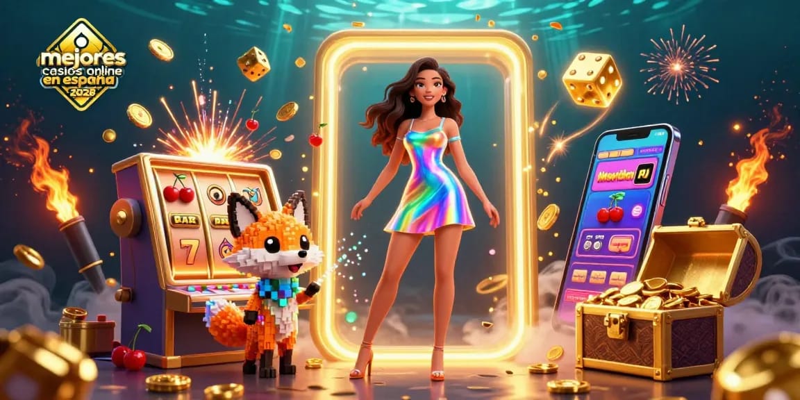 Experience the excitement of mejores casinos online en españa 2026 through dynamic slot machines and vibrant casino elements.