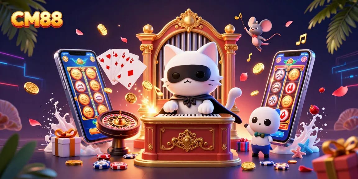 Experience classic casino thrills at CM88 with captivating games, vibrant lights, and lively action.