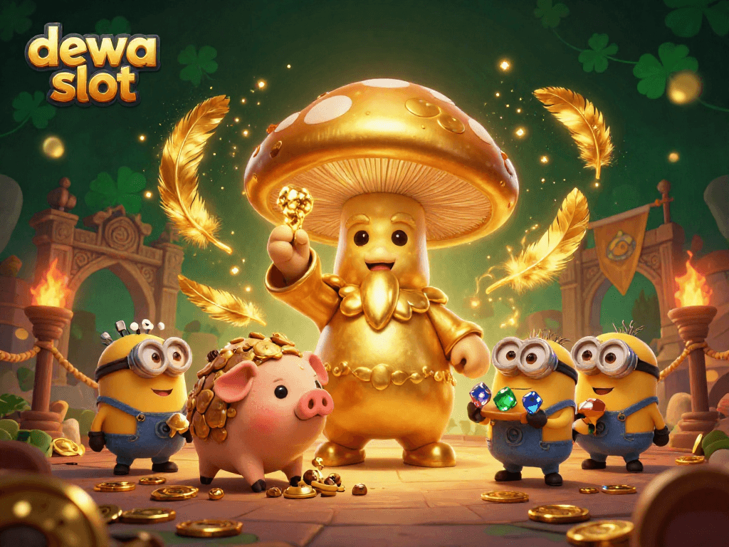 Menghasilkan hadiah dari dewa slot di situs dewa slot dengan ilustrasi 3D kartun yang menampilkan karakter magis dan keberuntungan.