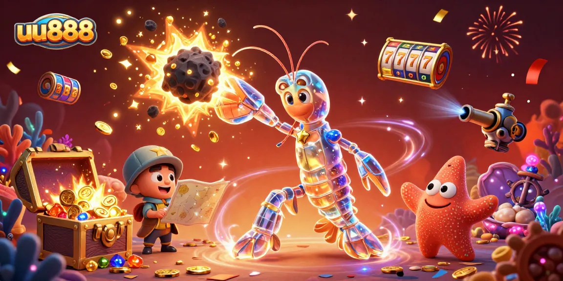 Experience thrilling wins at uu888 with an explosion of treasures in a vibrant casino scene.