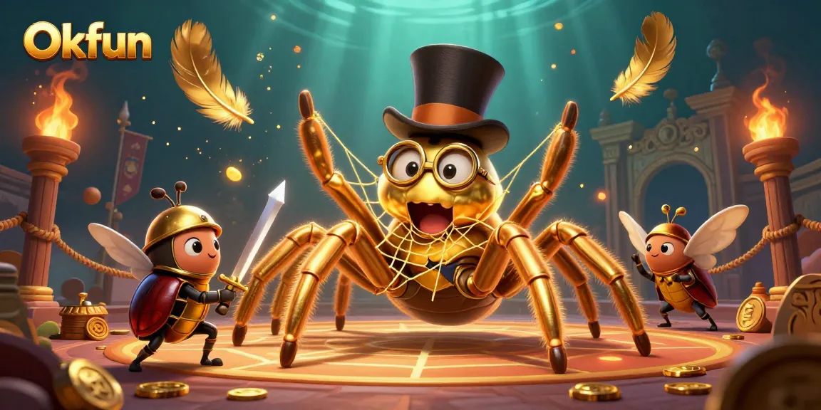 Experience thrilling gameplay at Okfun with a dynamic scene of exciting casino action.