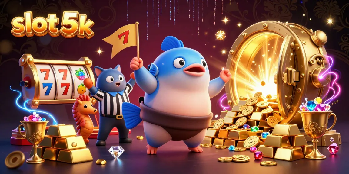 Experience exciting gameplay with slot 5k as the fugu and catfish create an underwater casino scene.