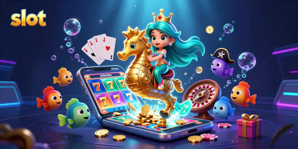 Spin captivating slot games featuring vibrant characters and underwater elements.