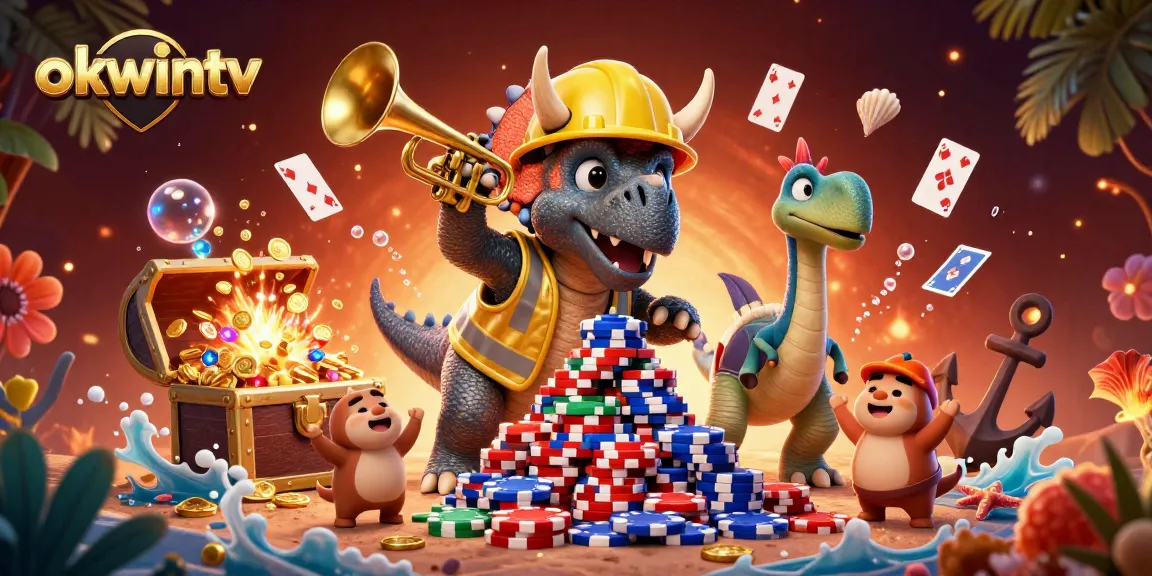 Experience thrilling moments with Okwintv's dynamic sports betting action, featuring a vibrant casino scene.