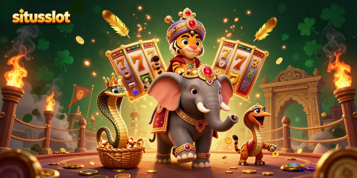 Menangkan jackpot di situsslot dengan karakter maharaja dan gajah yang penuh harta!