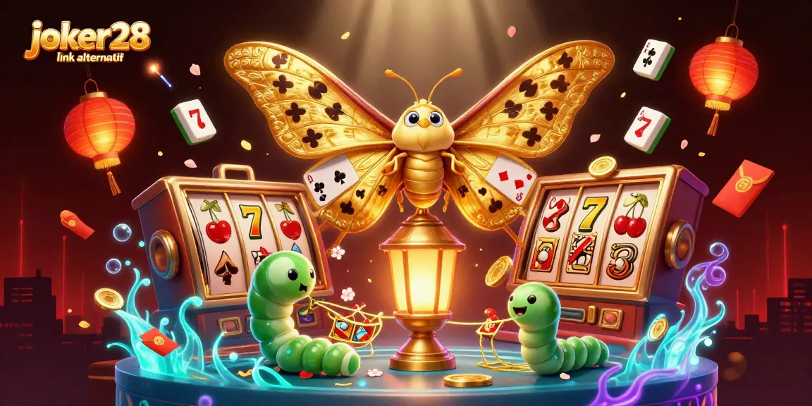 Taruhan slot bonuses di joker28 link alternatif dengan suasana ceria dan elemen permainan mewah.