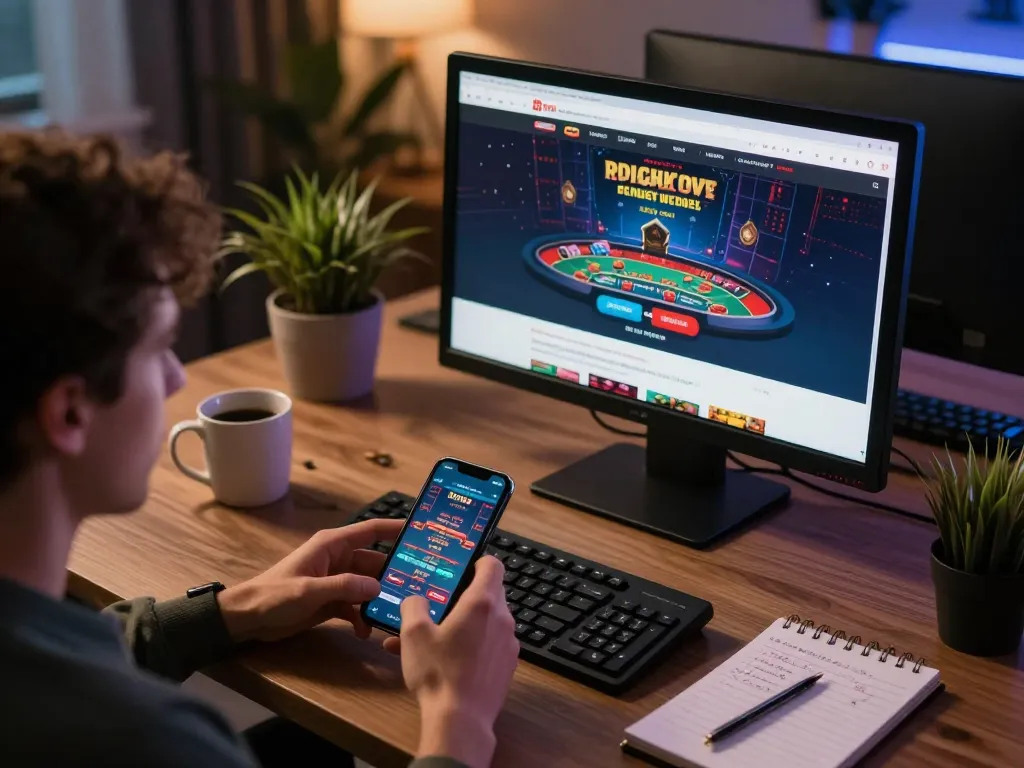 Engaging gameplay at 23vn23 online casino with live dealer blackjack on screen and betting tools nearby.