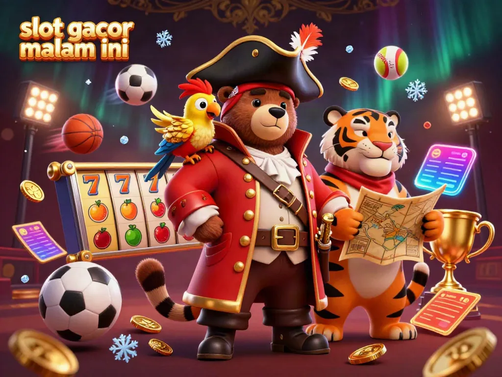 Experience slot gacor malam ini with a lively pirate scene full of winning symbols and energy.
