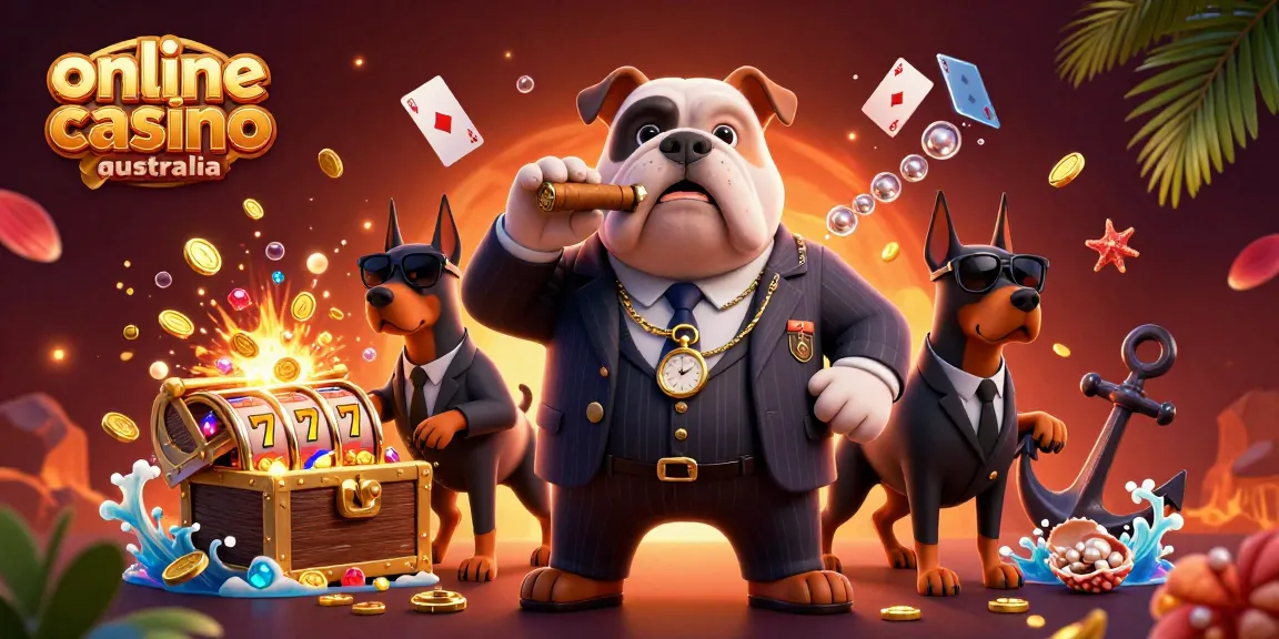 Experience top-tier thrills at online casino australia with a lively 3D gambling illustration.