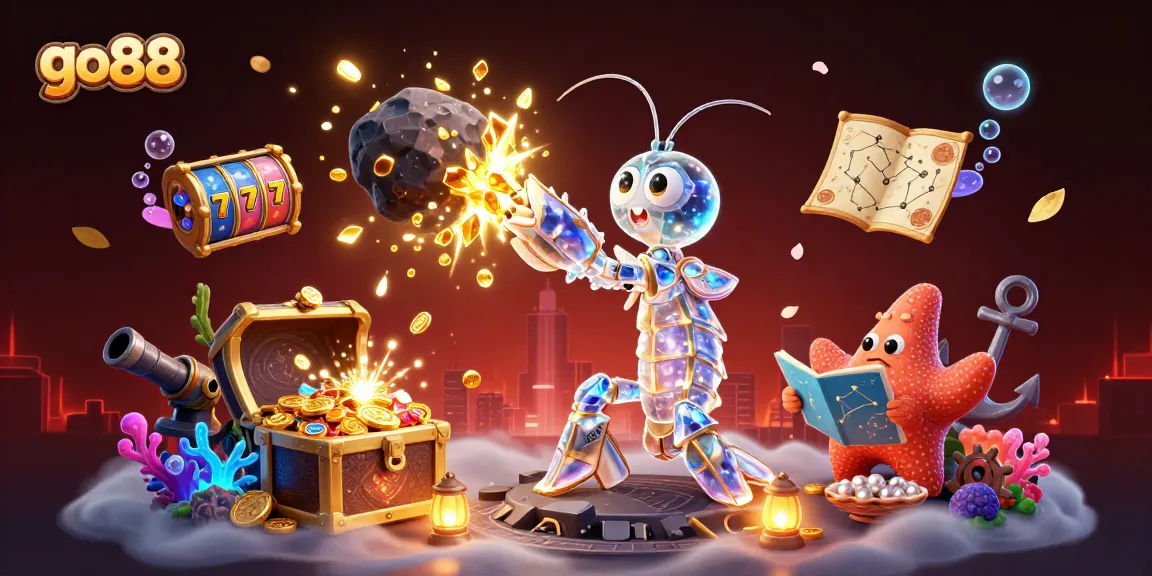Experience go88 gaming with galactic characters in vibrant casino treasures