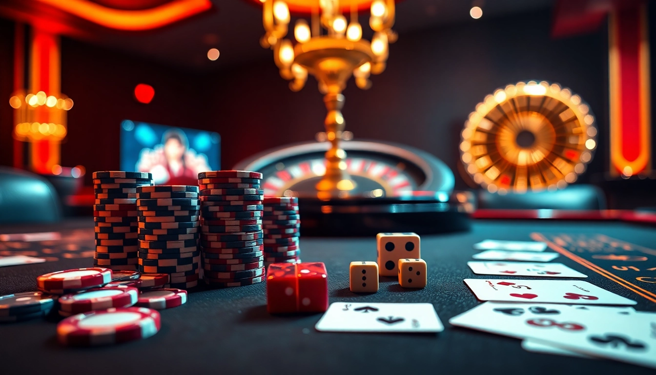 New88 players winning with poker chips and cards at an exciting casino table.