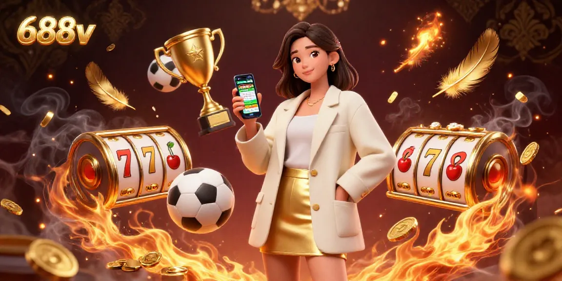 Experience thrilling gameplay at 688v with a vibrant scene showcasing sports betting excitement.