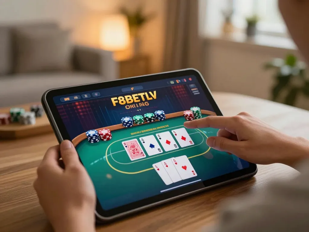 Playing poker on F8BETLV tablet creates an exciting online gambling experience