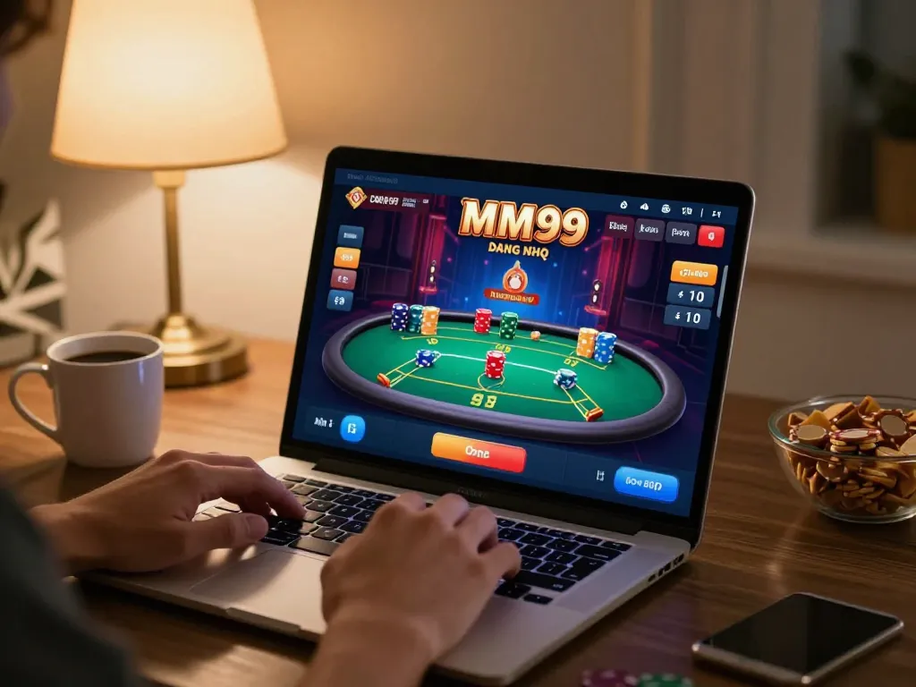 Experience MM99 Đăng Nhập while playing online poker in a cozy home setup