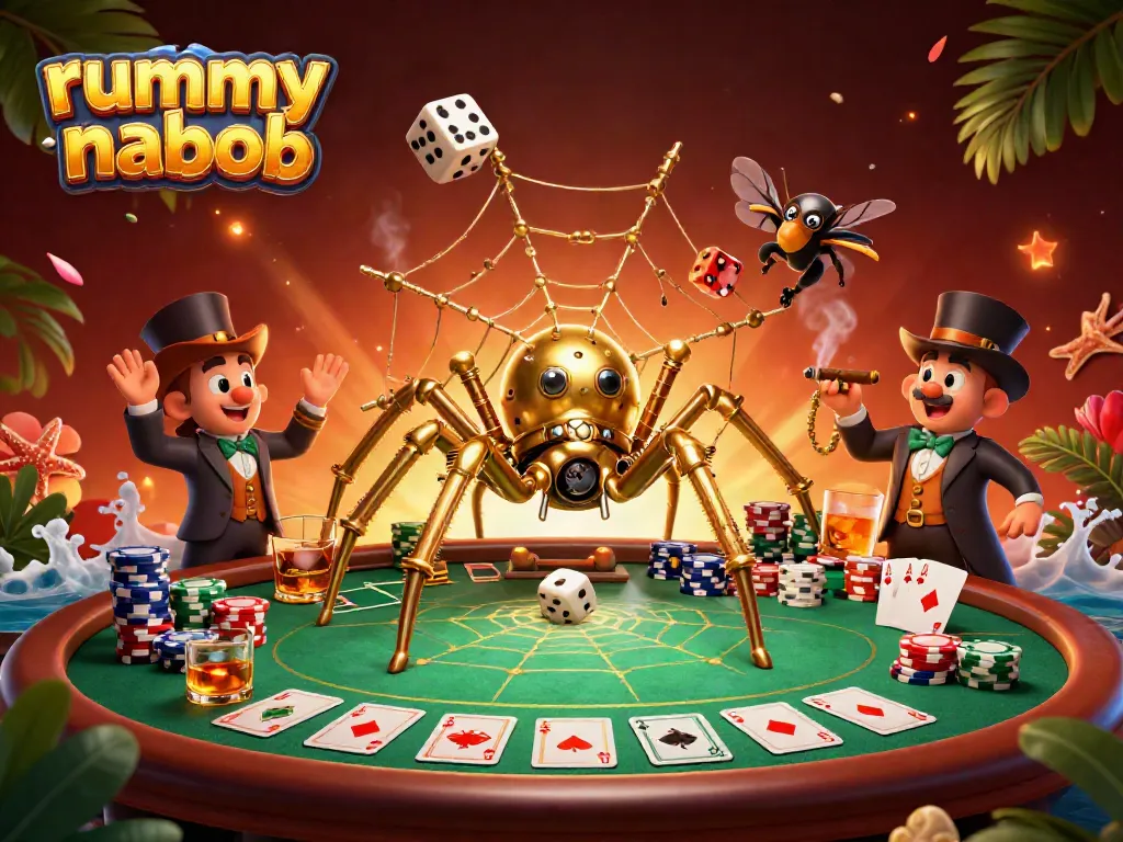 Rummy Nabob menawarkan pengalaman bermain unik dengan unsur kasino dan elemen interaktif.