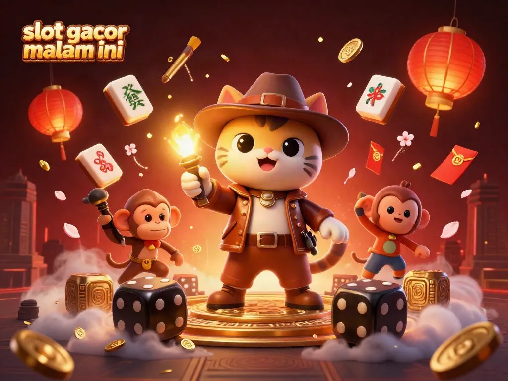 Menangkan slot gacor malam ini dan gali harta karun kasino di ilustrasi cat penjelajah 3D.