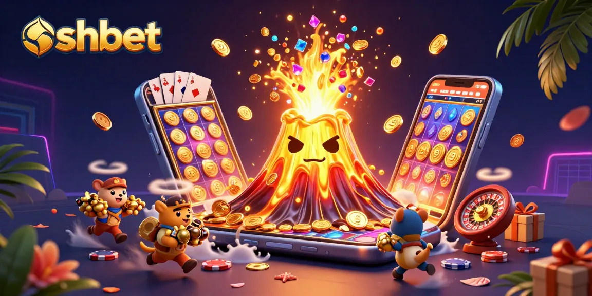 Experience excitement with sshbet's thrilling gaming action, featuring vibrant characters and casino elements.