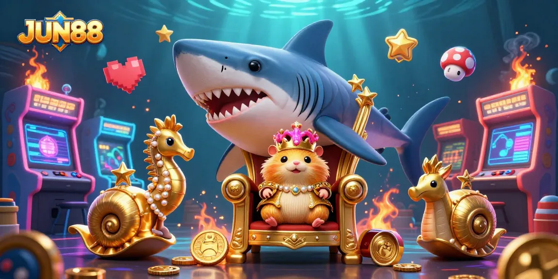 Engage in thrilling gameplay at JUN88 with vibrant 3D casino elements and unique characters.
