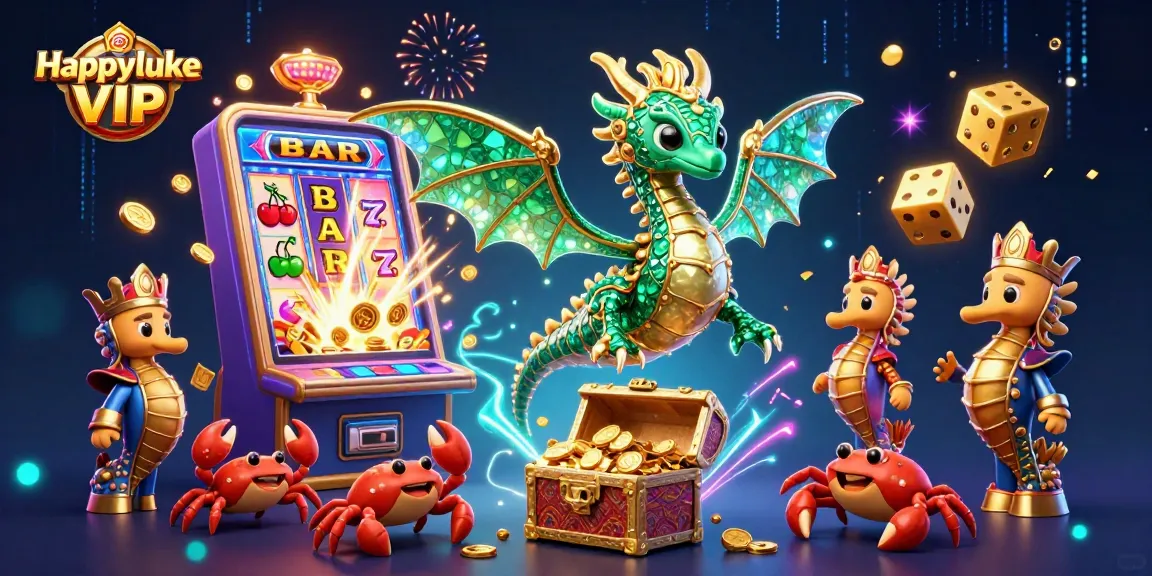 เล่นเกมสล็อต Happyluke VIP พร้อมเซอร์ไพรส์จากมังกรทะเลทองคำและเครดิตสุดพิเศษ