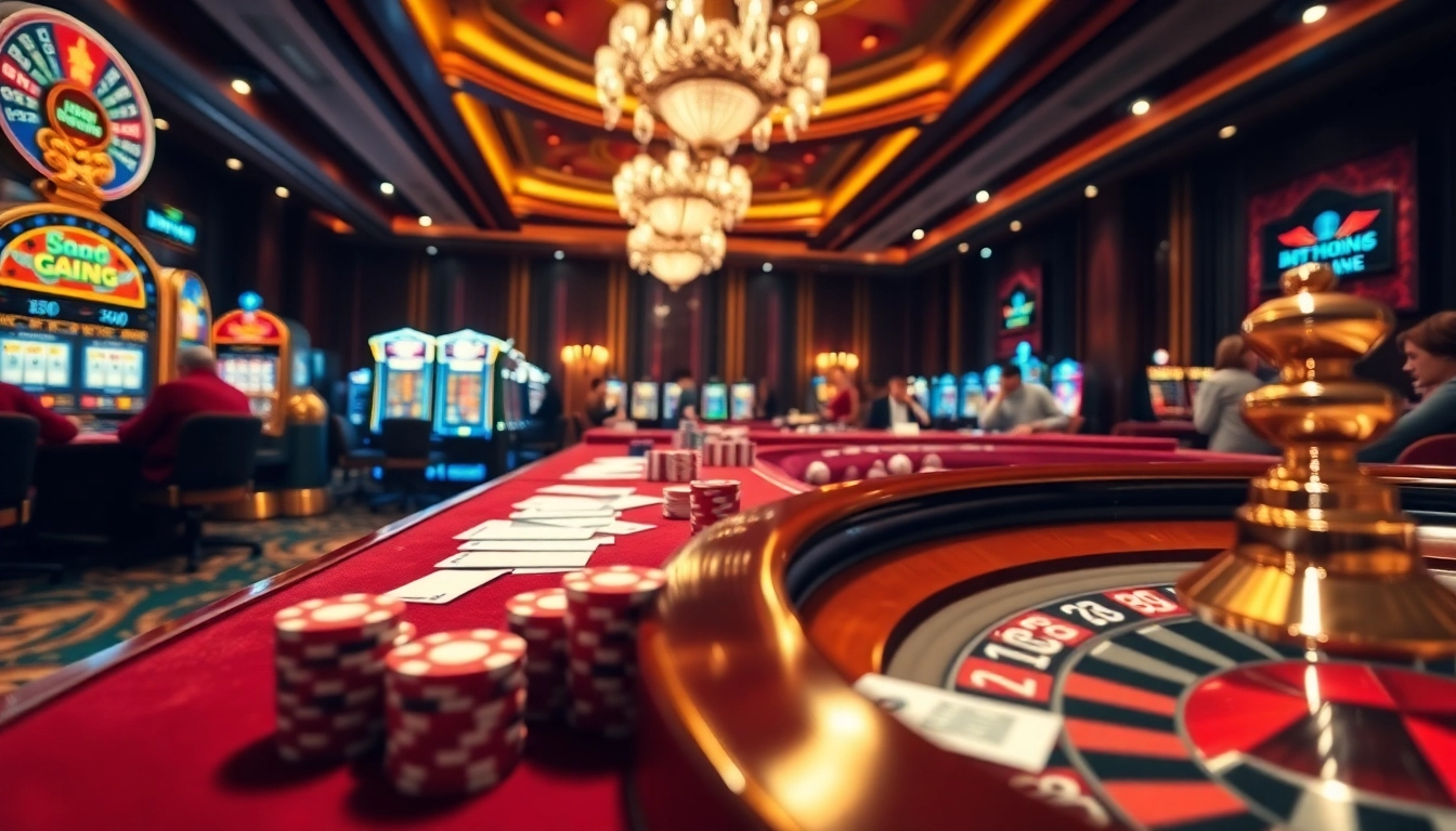Players enjoying poker at B52club, highlighting the excitement and luxury of casino gaming.