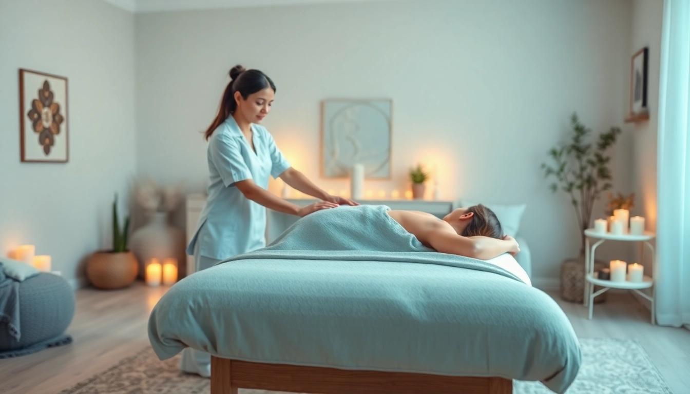 Experience premium 평택출장마사지 as a therapist provides a calming home massage session.