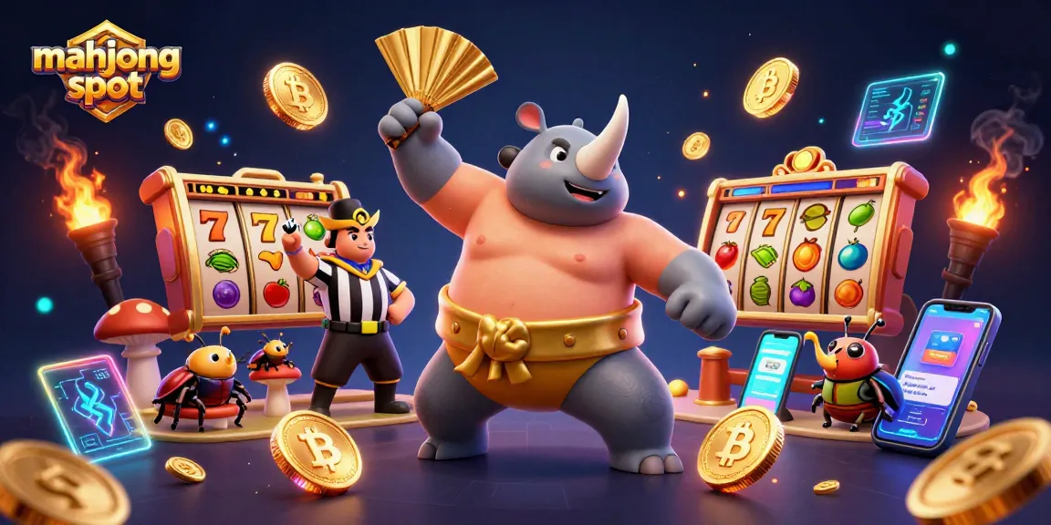 Experience mahjong slot action with vibrant characters, glowing coins, and captivating game elements.