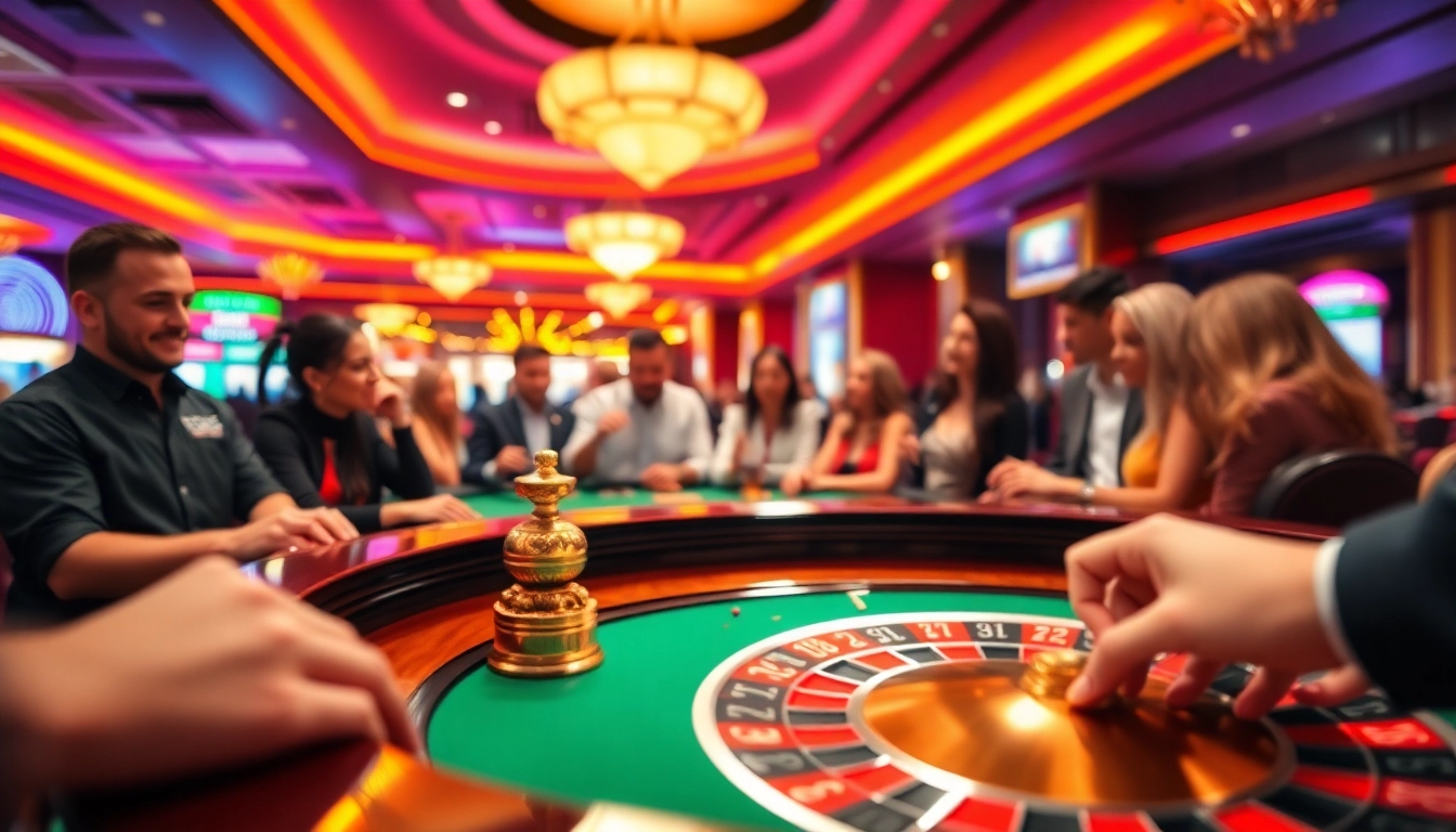 arushoki bermain di meja roulette dengan suasana kasino yang meriah