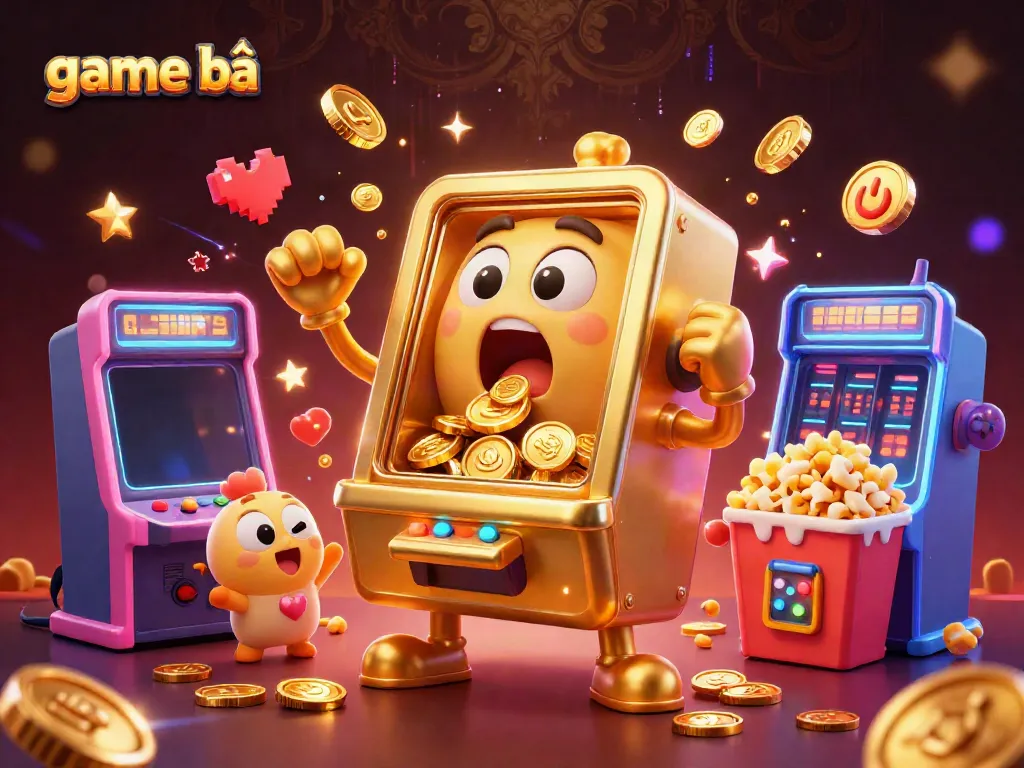 Experience thrilling jackpots with game bài as the golden slot machine wins big and cheers erupt.