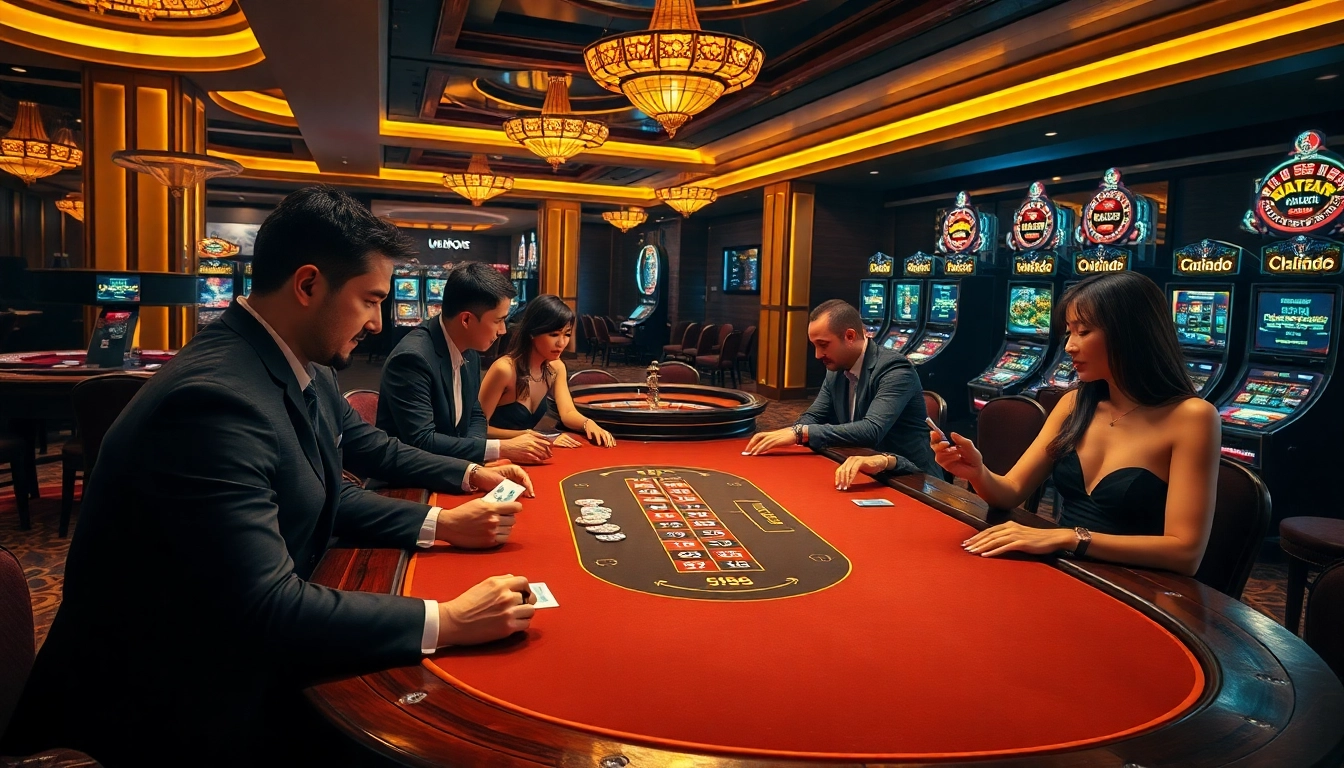 Active gambling at a poker table illustrating UU88's vibrant casino energy.