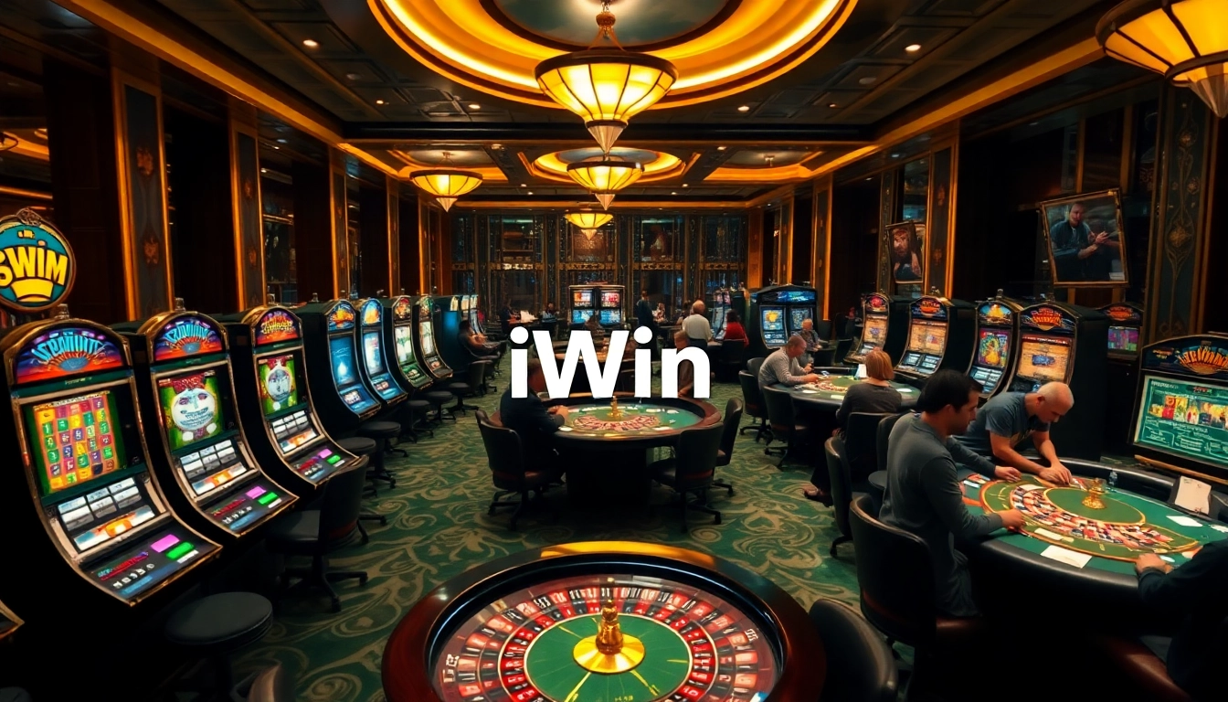 Experience the thrill of winning at iWin with luxurious casino games and vibrant activity.