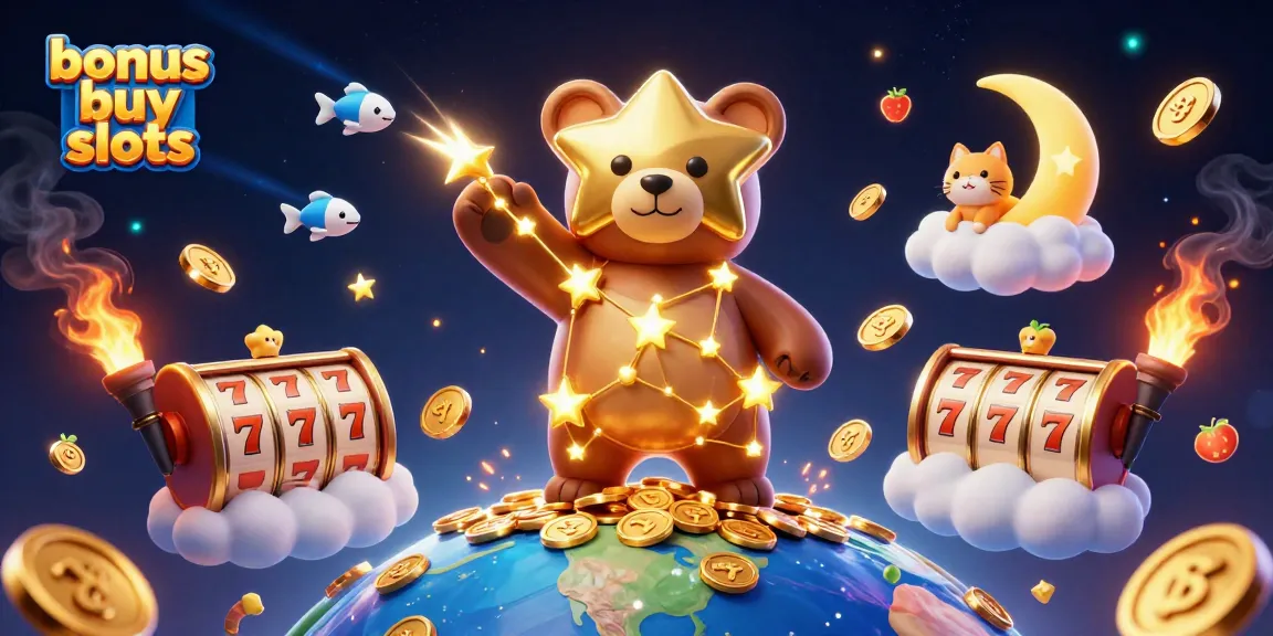 Engage with the thrilling bonus buy slots experience as stars, coins, and lively symbols collide!