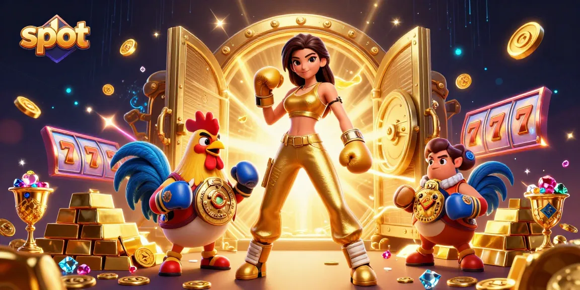 Experience thrilling slot gameplay with jackpot reels and vibrant treasure elements.