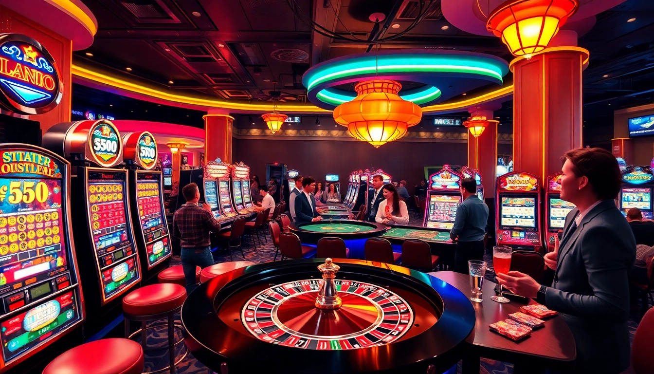 Permainan menarik di casino bbni4d dengan mesin slot cemerlang dan meja roulette.