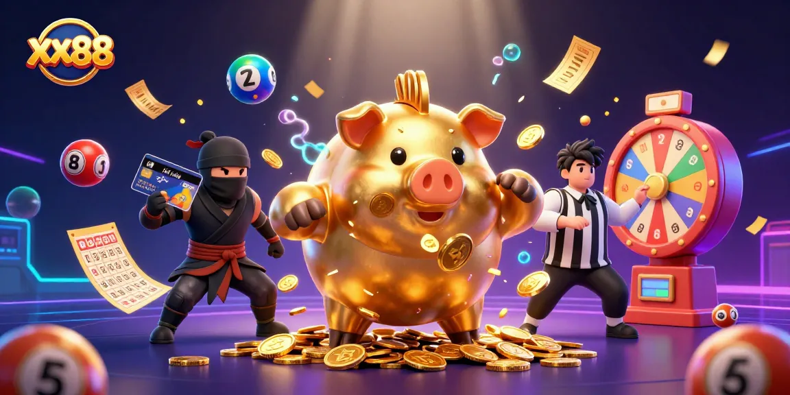 Engage in exciting gameplay with xx88's thrilling casino action featuring unique characters.