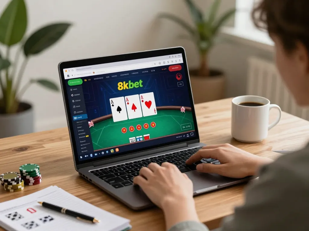 Experience thrilling gameplay at 8xbet's online casino with an immersive game setup