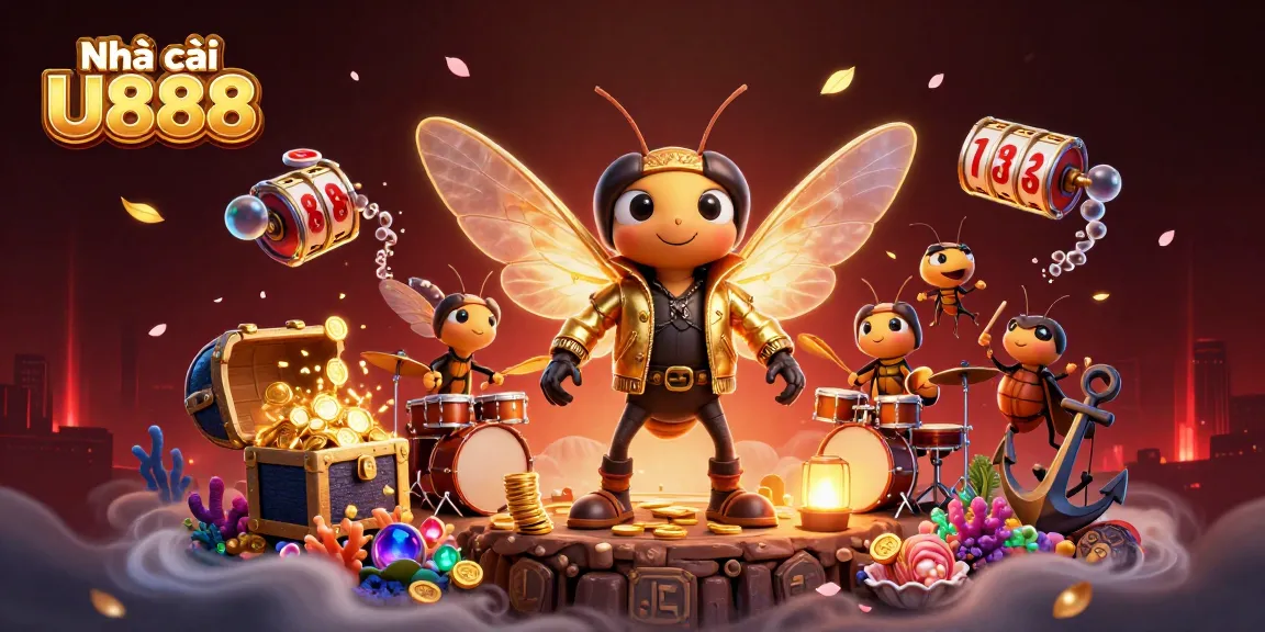 Engage in winning strategies with Nhà cái U888's exciting casino adventures featuring vibrant characters.