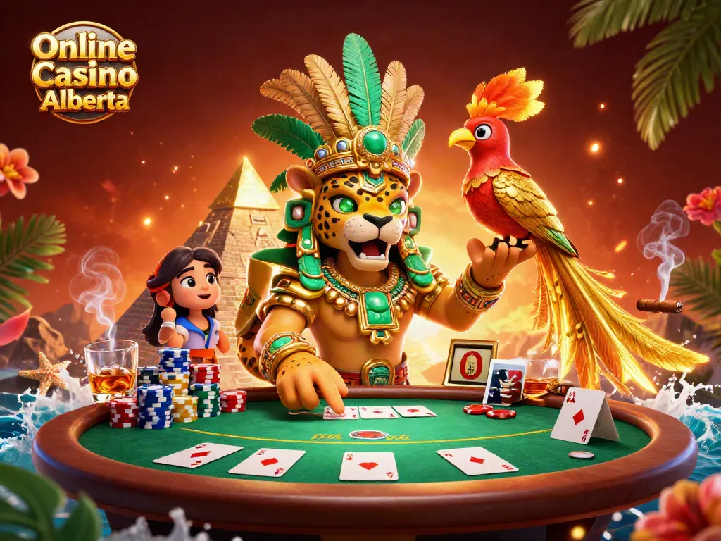 Engage in thrilling gameplay at Online Casino Alberta with vibrant casino elements.
