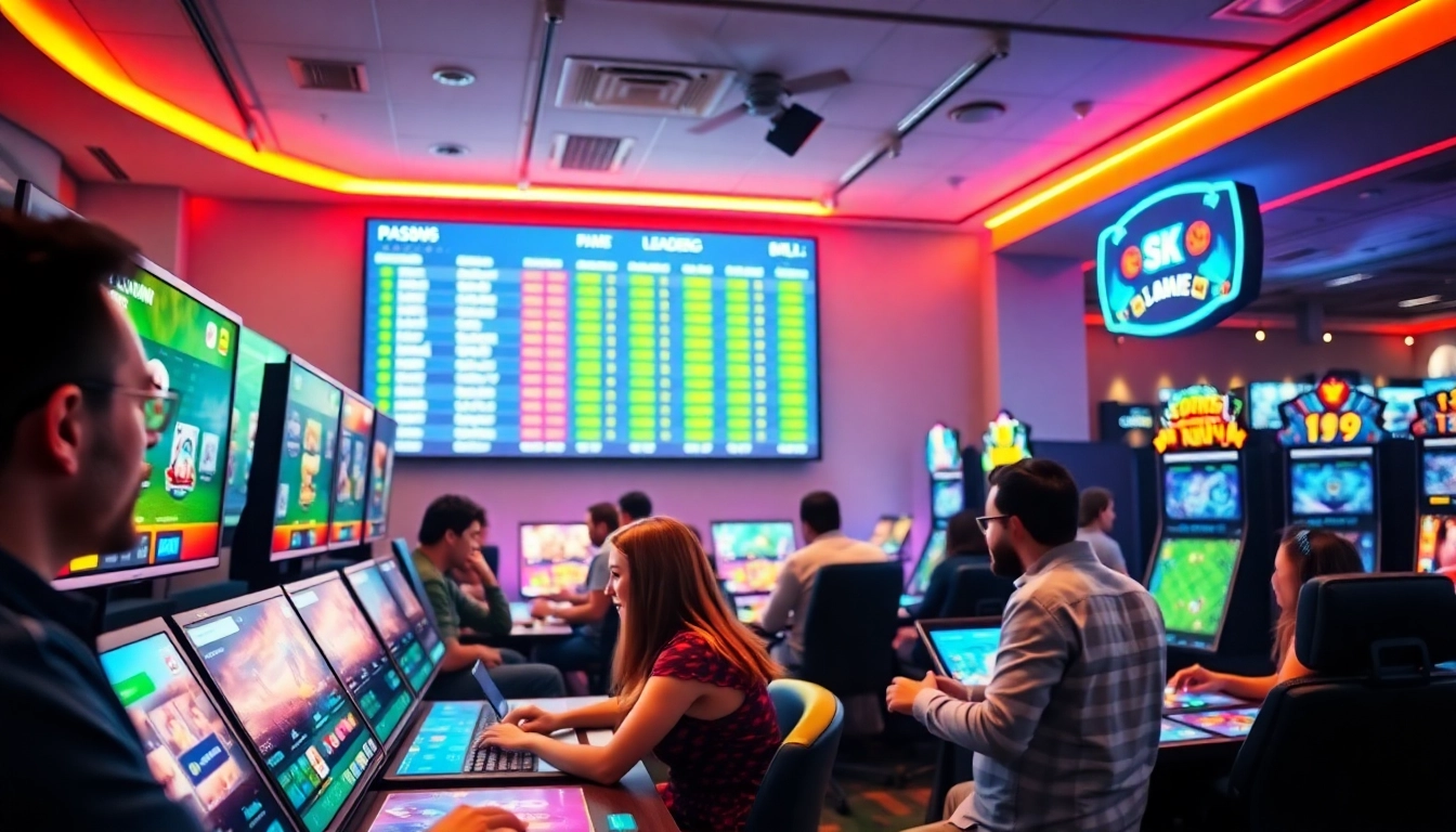 Escena de juego en línea de 79king con interfaz digital y jugadores