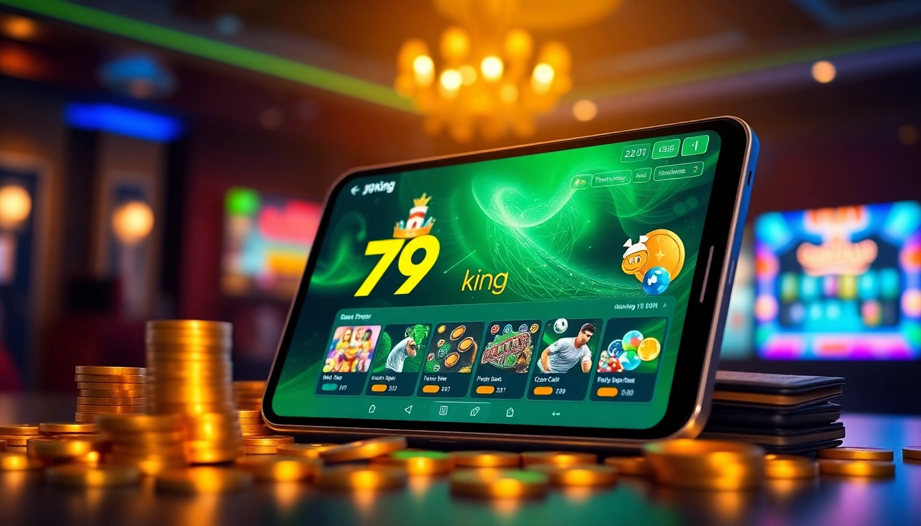 79king online betting platform showcasing exciting casino games and secure transactions