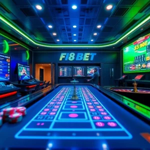Engaging online gaming scene featuring F8BET casino interface, vibrant colors, and immersive atmosphere.
