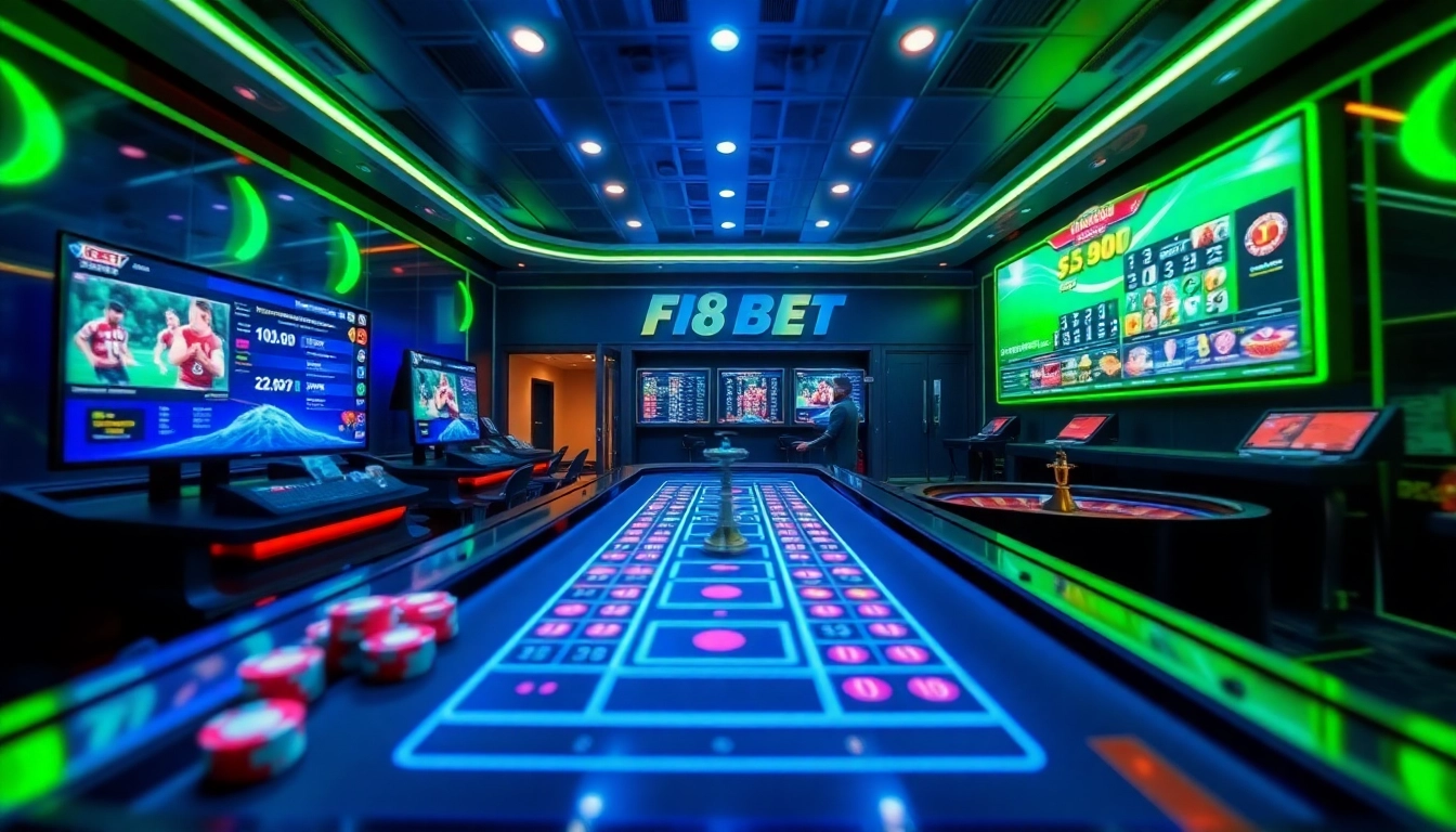 Engaging online gaming scene featuring F8BET casino interface, vibrant colors, and immersive atmosphere.