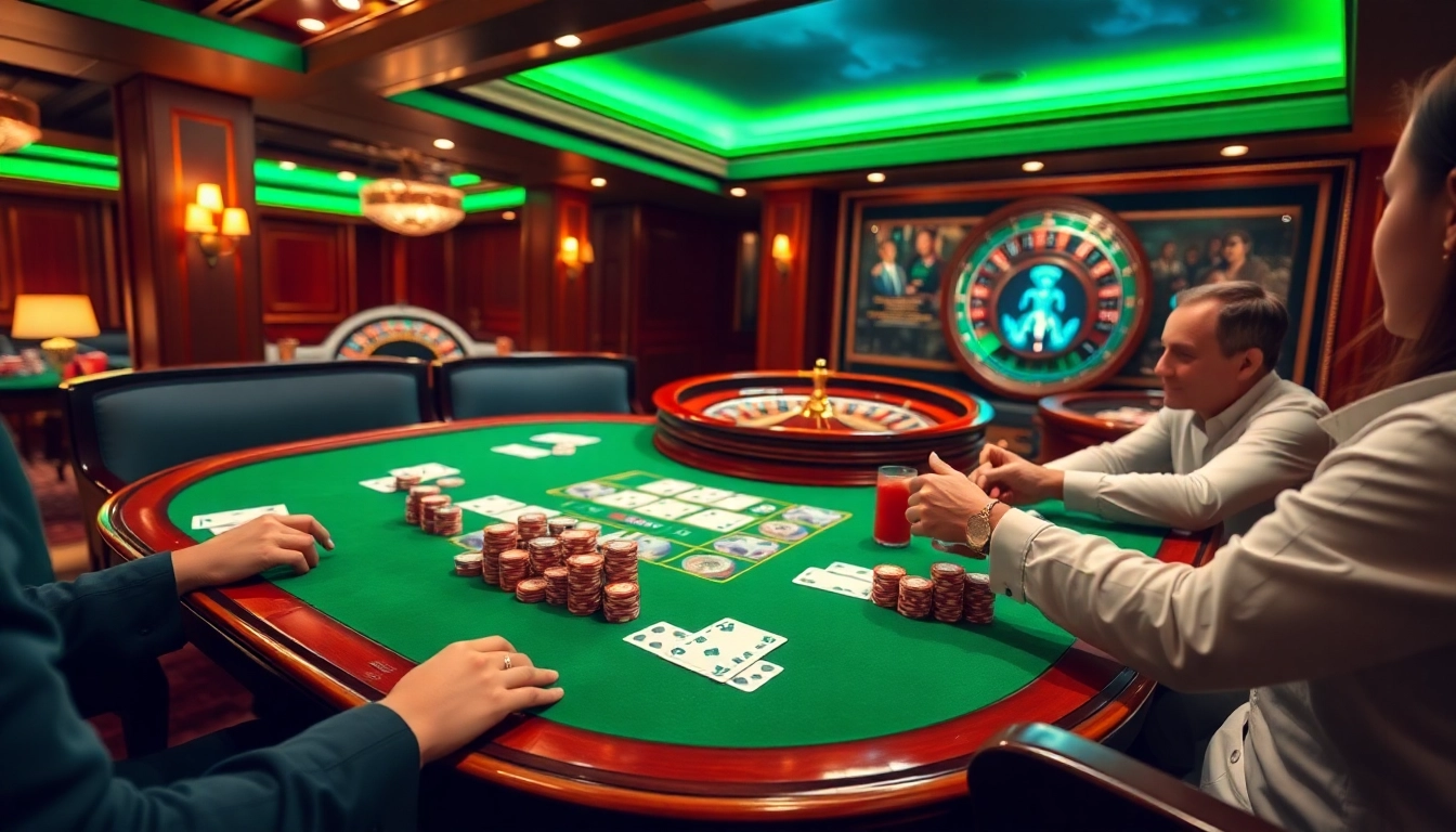 Experience the excitement of high-stakes gaming with https://ga888.at, showcasing vibrant casino elements and engaging players.
