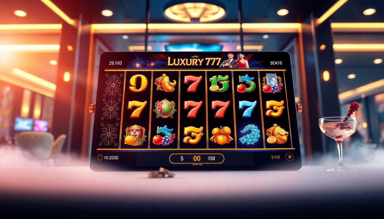 Rasakan keseruan permainan luxury777 game dengan antarmuka yang menarik dan simbol berkilau.