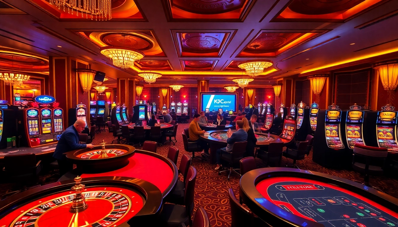 Engage with thrilling games at https://www.kjc.global/ luxury casino featuring vibrant tables and lively players.