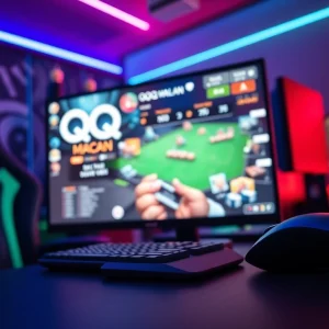 Rasakan pengalaman bermain qq macan game dengan setup gaming modern yang energik.