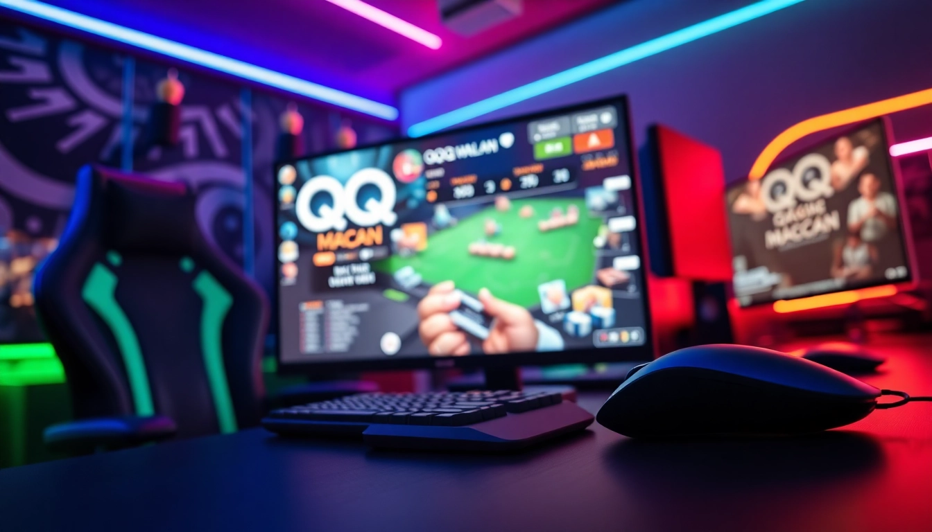 Rasakan pengalaman bermain qq macan game dengan setup gaming modern yang energik.