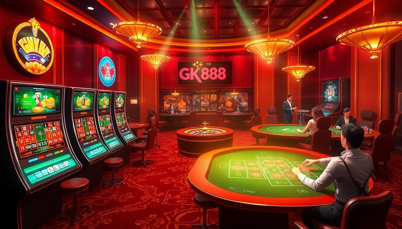 Experience the thrill of Nhà cái GK88 with vibrant online casino games and engaging poker tables.