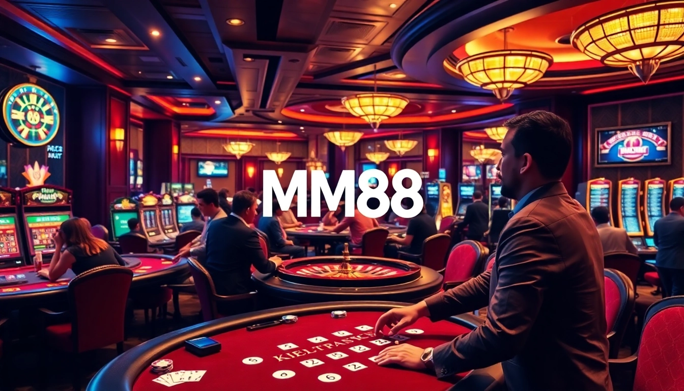MM88 gamblers strategizing bets at an upscale casino table.