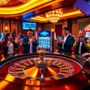 Place your bets at OK365 with an exciting casino atmosphere featuring roulette and slot games.